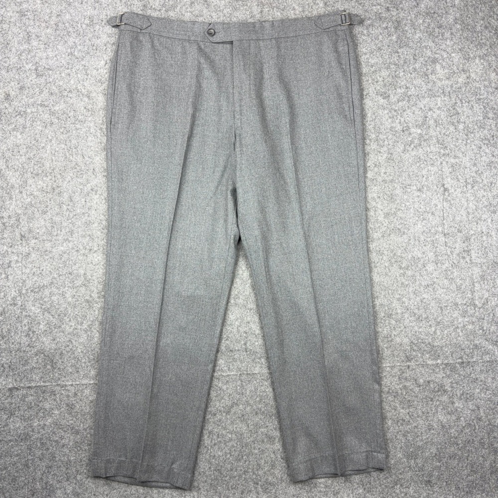 Brooks Brothers Pants Mens 38 Gray Wool Cashmere Vitale Barberis Canonico Italy